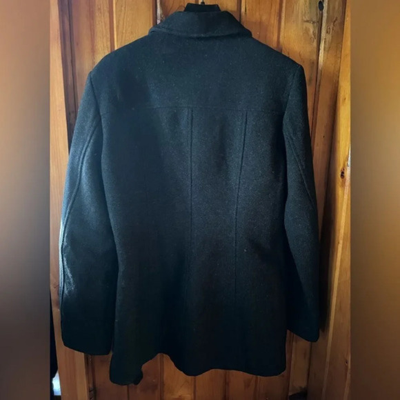 Classic Vintage Gray Button-Up Jacket Professional Work Coat Size SM2 - Picture 4 of 4